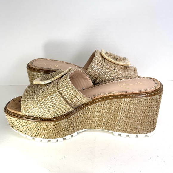 Sam Edelman Tan Strappy Sandals with Buckle Detail - Picture 8 of 12